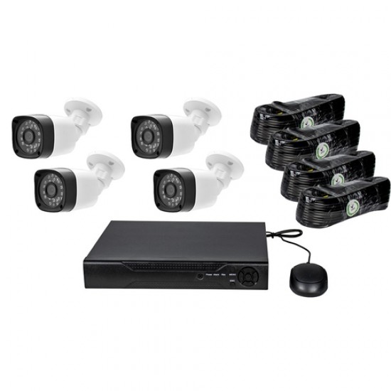 Σετ 4 καμερών με DVR AHD D-001 Σετ 4 καμερών με DVR AHD D-001