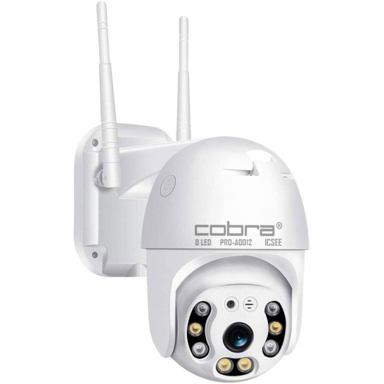 ασύρματη θολωτή κάμερα ασφαλείας COBRA 8 LED A0012 PRO ICSEE ΜΕ ΔΩΡΟ ΚΑΡΤΑ ΜΝΗΜΗΣ 64GB ασύρματη θολωτή κάμερα ασφαλείας COBRA 8 LED A0012 PRO ICSEE ΜΕ ΔΩΡΟ ΚΑΡΤΑ ΜΝΗΜΗΣ 64GB