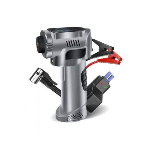 Φορητός συμπιεστής με jump starter digital 4in1