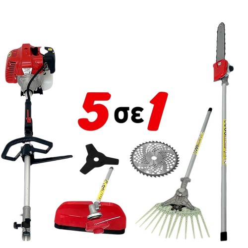 Πολυμηχάνημα 5 σε 1 Δίχρονο Βενζίνης - TopTech Πολυμηχάνημα 5 σε 1 Δίχρονο Βενζίνης - TopTech