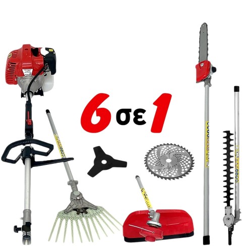 Πολυμηχάνημα 6 σε 1 Δίχρονο Βενζίνης - TopTech Πολυμηχάνημα 6 σε 1 Δίχρονο Βενζίνης - TopTech