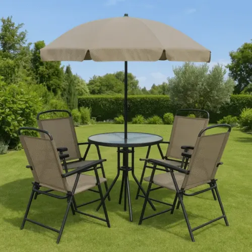 Σετ τραπεζαρίας κήπου & βεράντας μεταλλικό με ομπρέλα – ΚΑΦΕ ΑΝΟΙΧΤΟ Σετ τραπεζαρίας κήπου & βεράντας μεταλλικό με ομπρέλα – ΚΑΦΕ ΑΝΟΙΧΤΟ