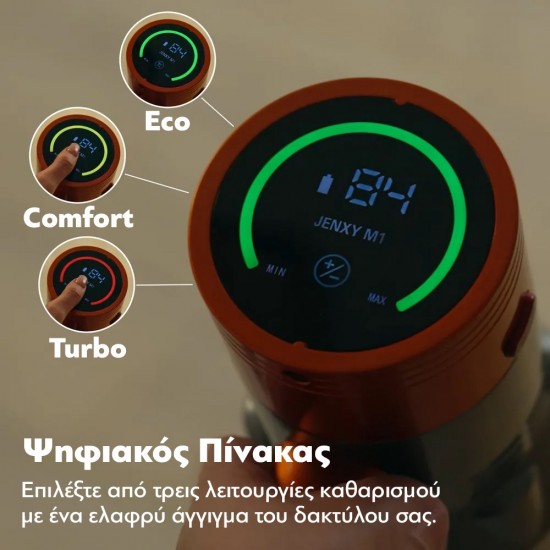 Επαναφορτιζόμενη Σκούπα Jenxy M1 Stick & Χειρός 21.6V 2200MAH Επαναφορτιζόμενη Σκούπα Jenxy M1 Stick & Χειρός 21.6V 2200MAH